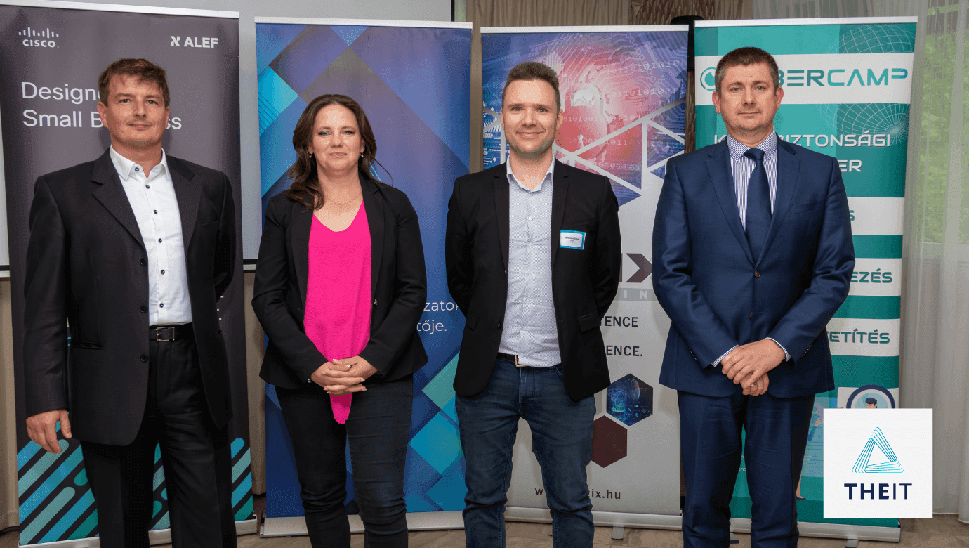 Szabó Zoltán, Simon-Palov Judit, Hanzséros Gábor, Rónaszéki Péter, a NIS2 kerekasztal résztvevői