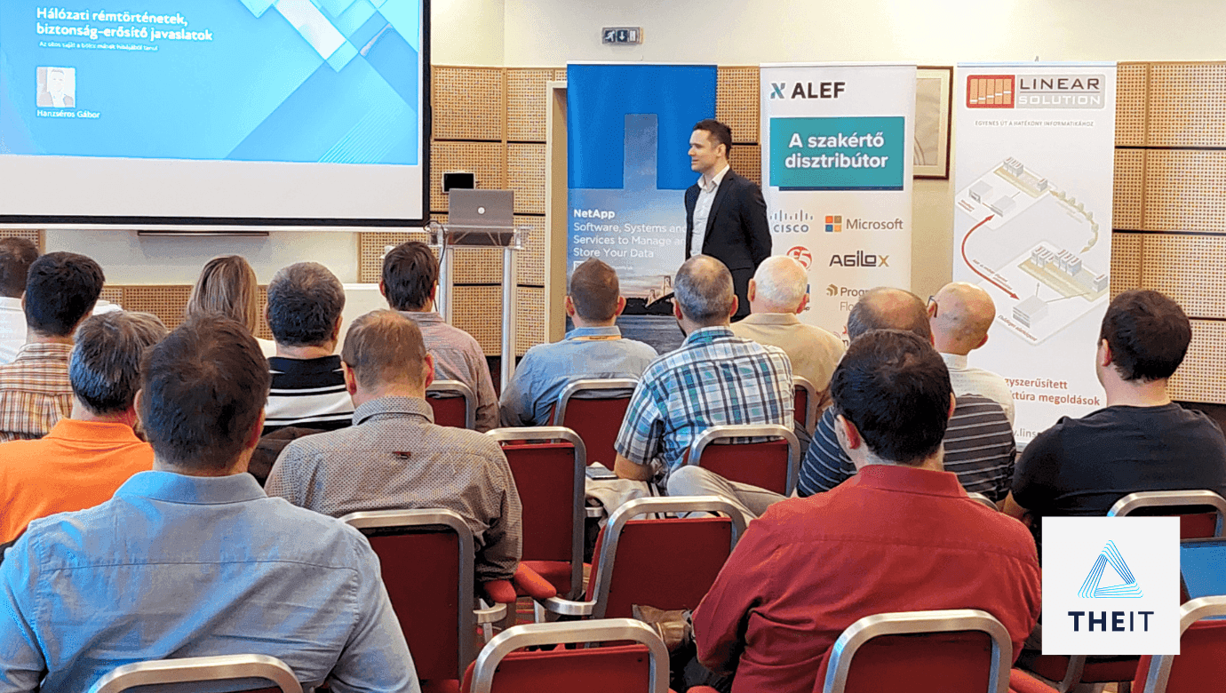 Hanzséros Gábor előadása a Linear Solutions szakmai délelőttjén: Hálózati rémtörténetek és IT biztonságot növelő tippek Hanzséros Gábor előadása a Linear Solutions szakmai délelőttjén: Hálózati rémtörténetek és IT biztonságot növelő tippek