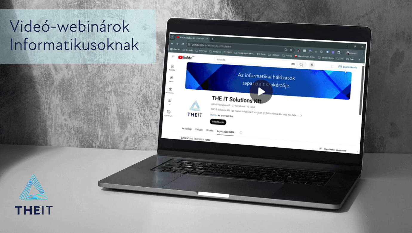 Videó-webinárok Informatikusoknak a THEIT YouTube csatornáján